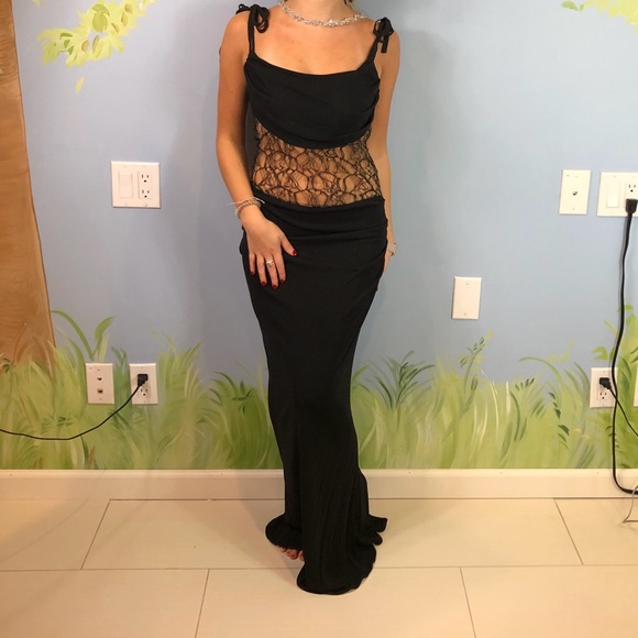 Monte Carlo Creations Dresses & Skirts - Jiki Monte Carlo Creations Black Gown Altered